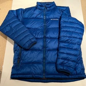 Blue Columbia puffer jacket L